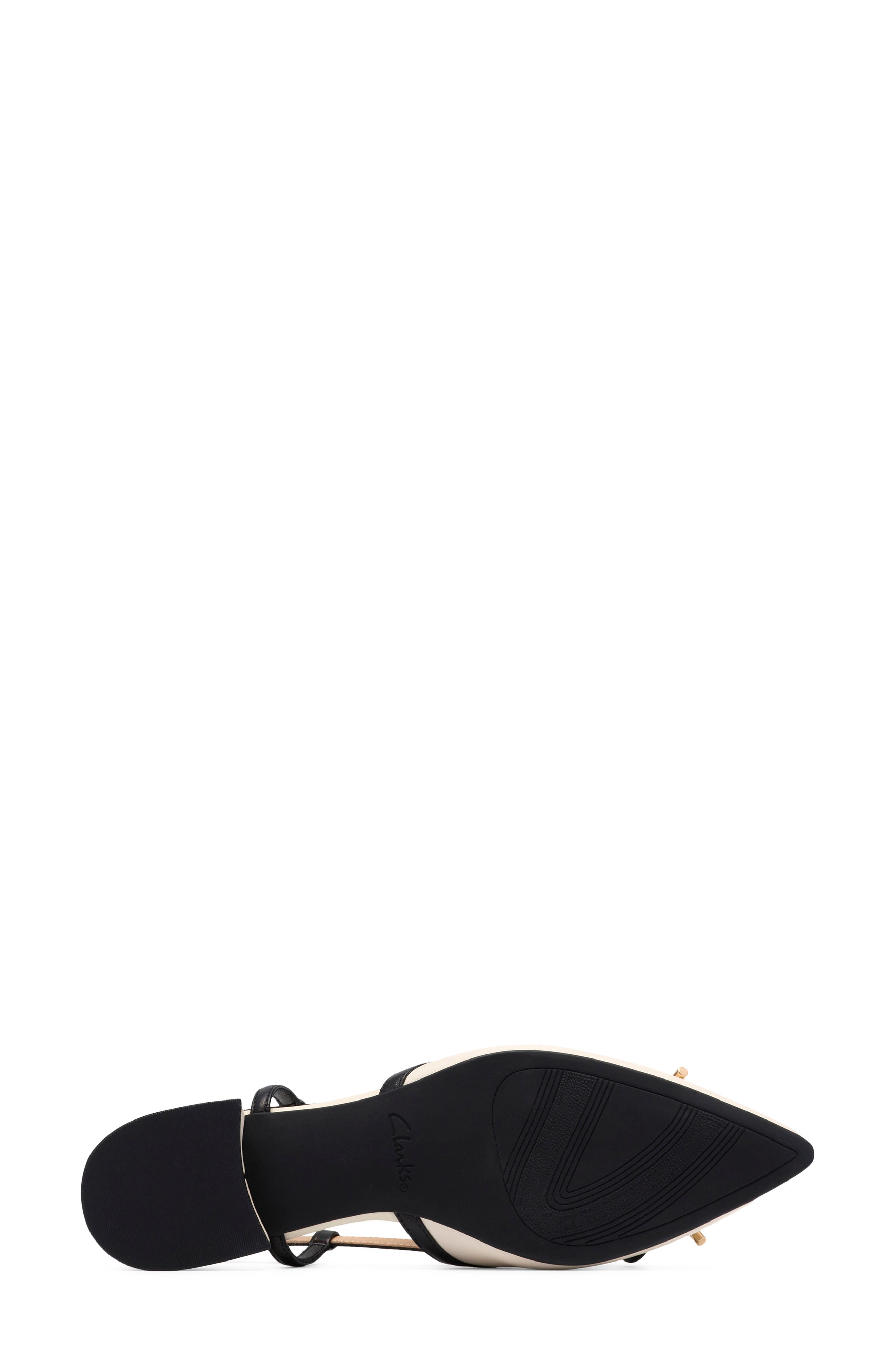 Sensa Bow Slingback Flat, Alternate, color, CREAM LEATHER
