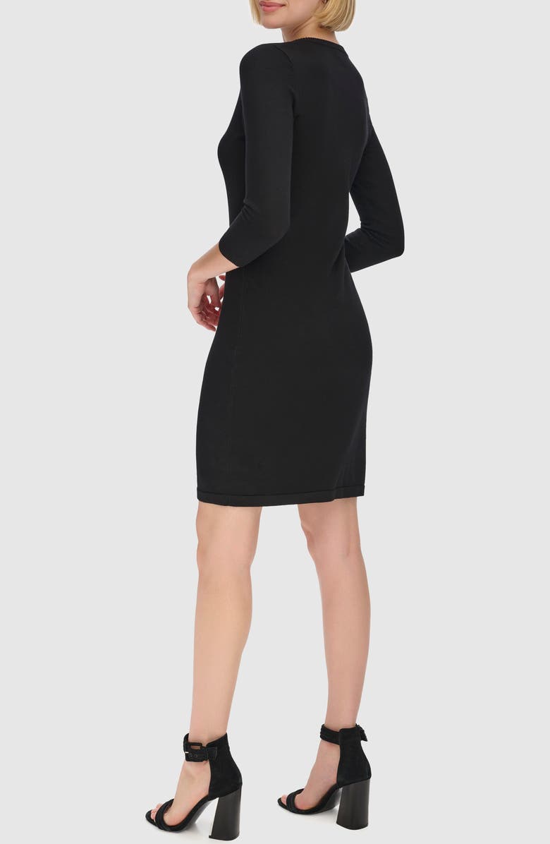 Calvin Klein V-Neck Sweater Dress, Alternate, color, 
