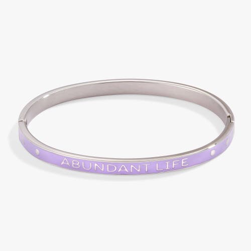 Alex And Ani Grateful Heart Hinge Bangle Bracelet In Silver