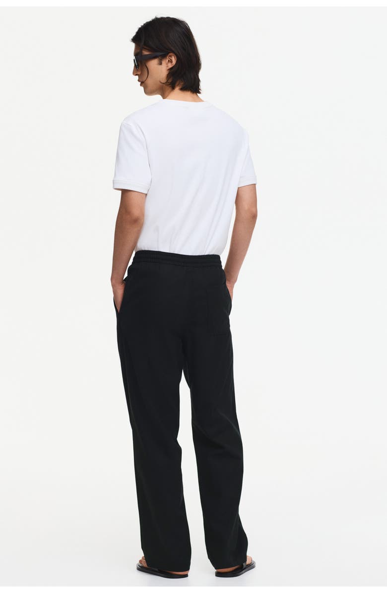 H&M Relaxed-fit pants, Alternate, color, Black