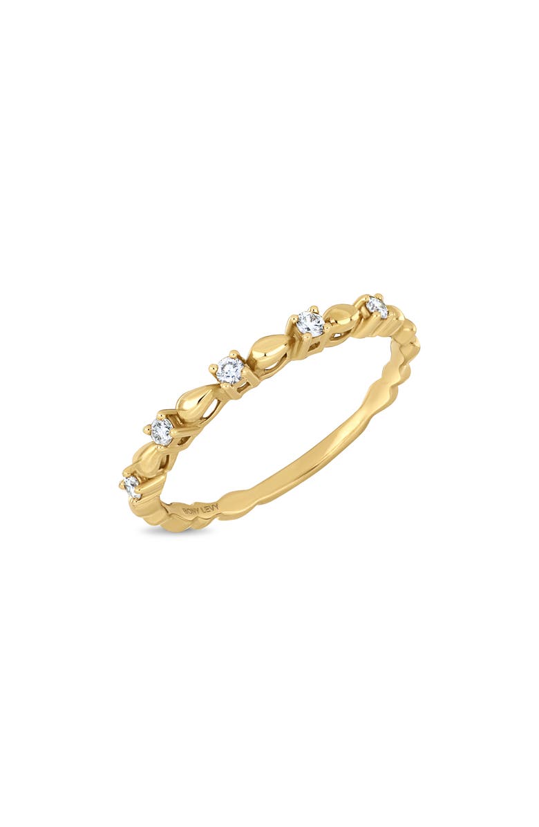 Bony Levy Monaco 18K Yellow Gold Diamond Stackable Ring, Main, color, 18K Yellow Gold