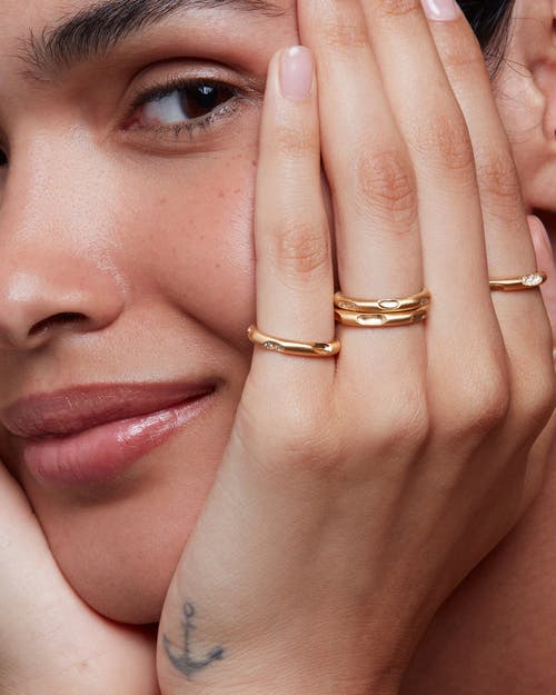 Eloise Jewelry Mirage Ring With Gemstone In Gold