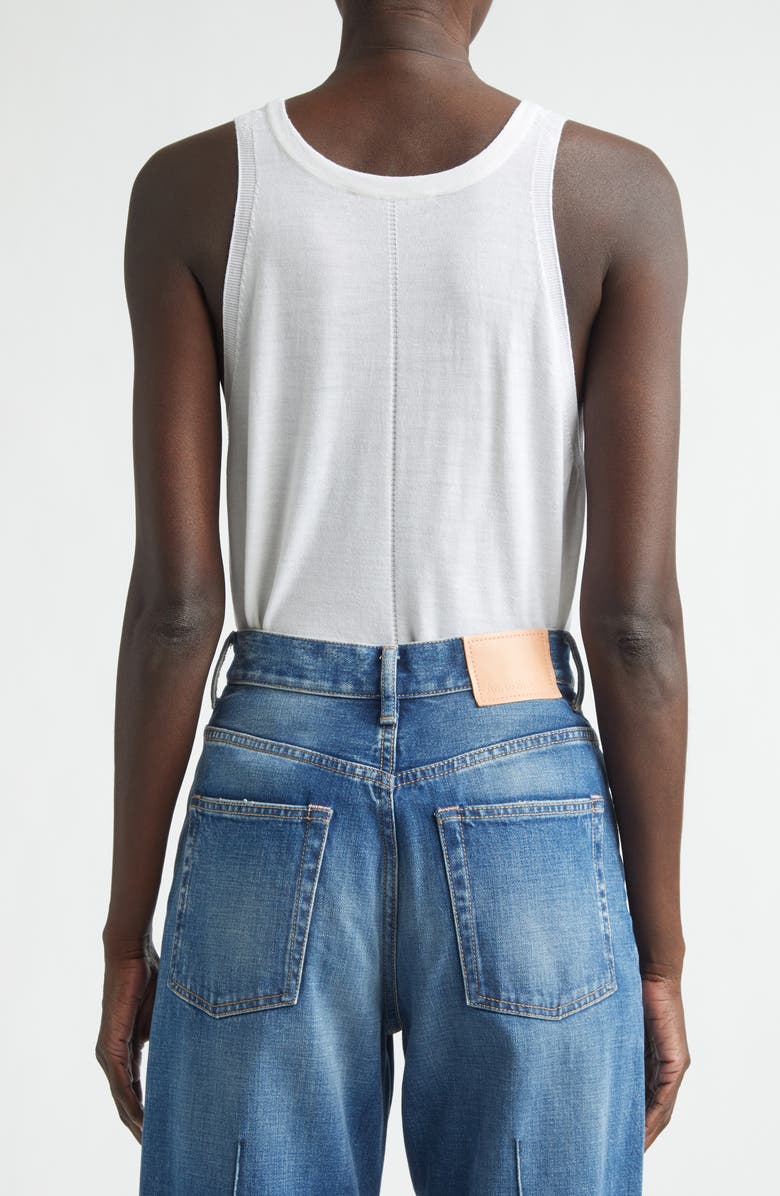 Johnstons of Elgin Greer Wool Sweater Tank, Alternate, color, White