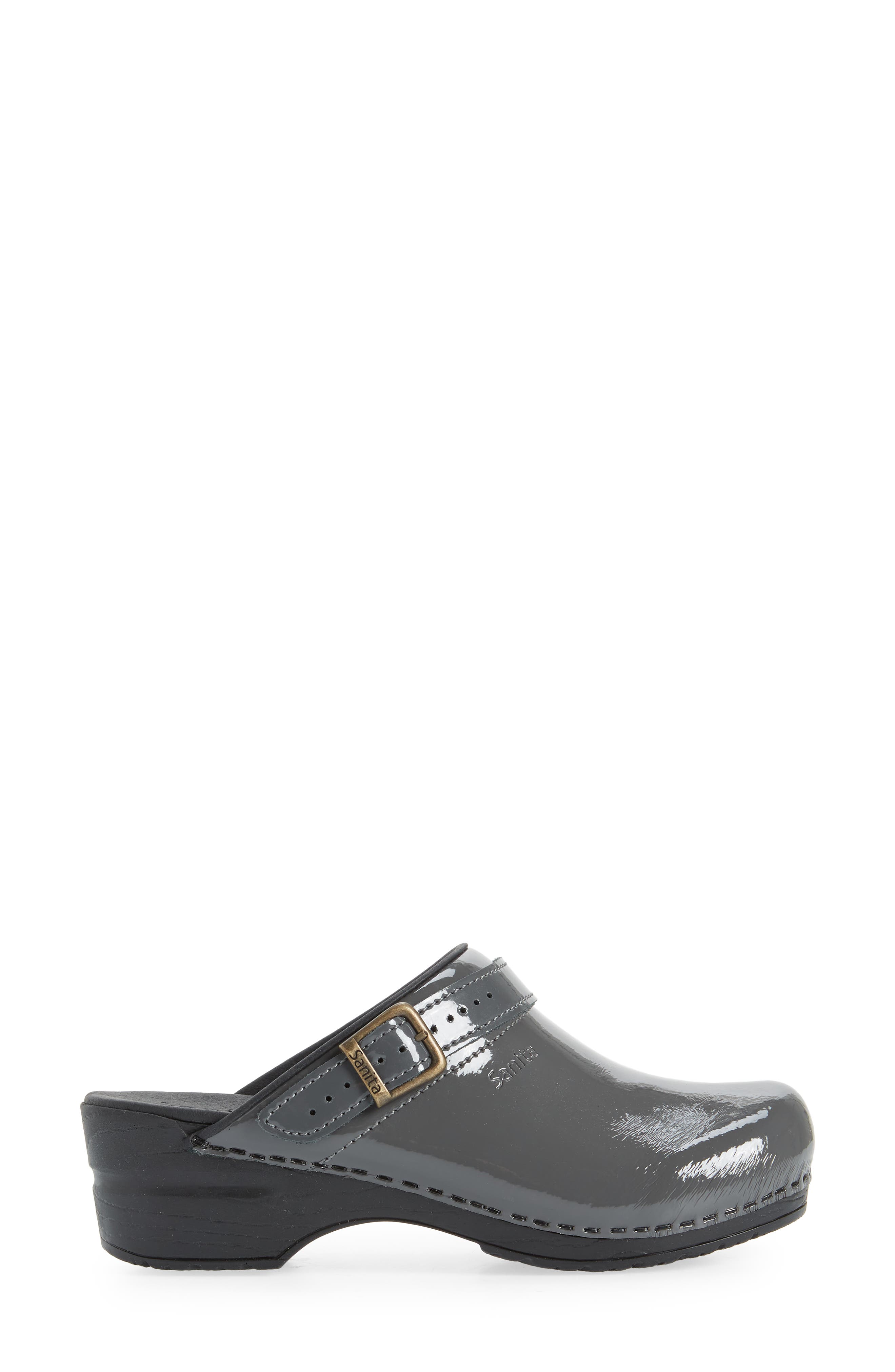 Sanita Estelle Polka Dot Clog, Alternate, color, Steel