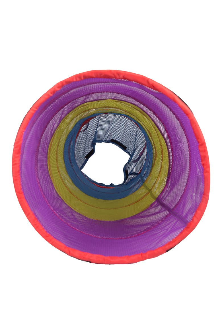 6-Foot See-Through Institutional Tunnel, Alternate, color, PURPLE GREEN BLUE