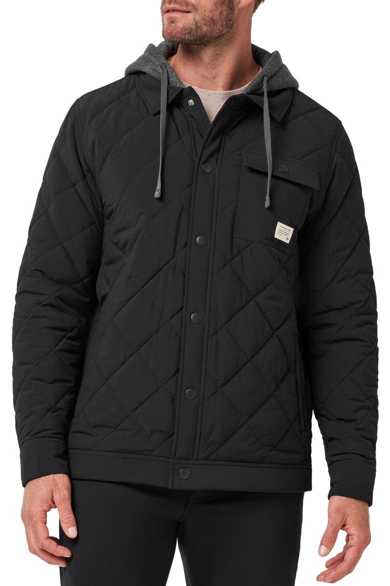 Grey Wave 2.0 Performance Quilted Jacket, Main, color, BLACK