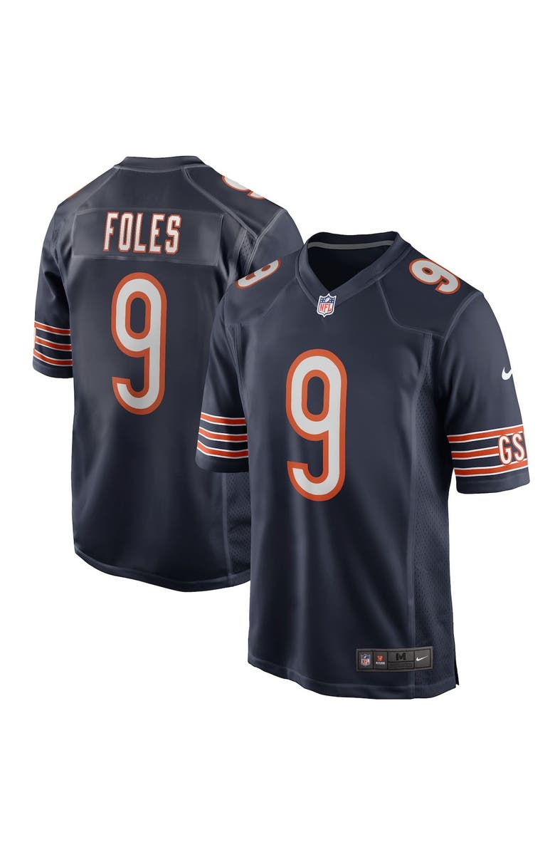 Nike Men's Nike Nick Foles Navy Chicago Bears Game Jersey, Main, color,