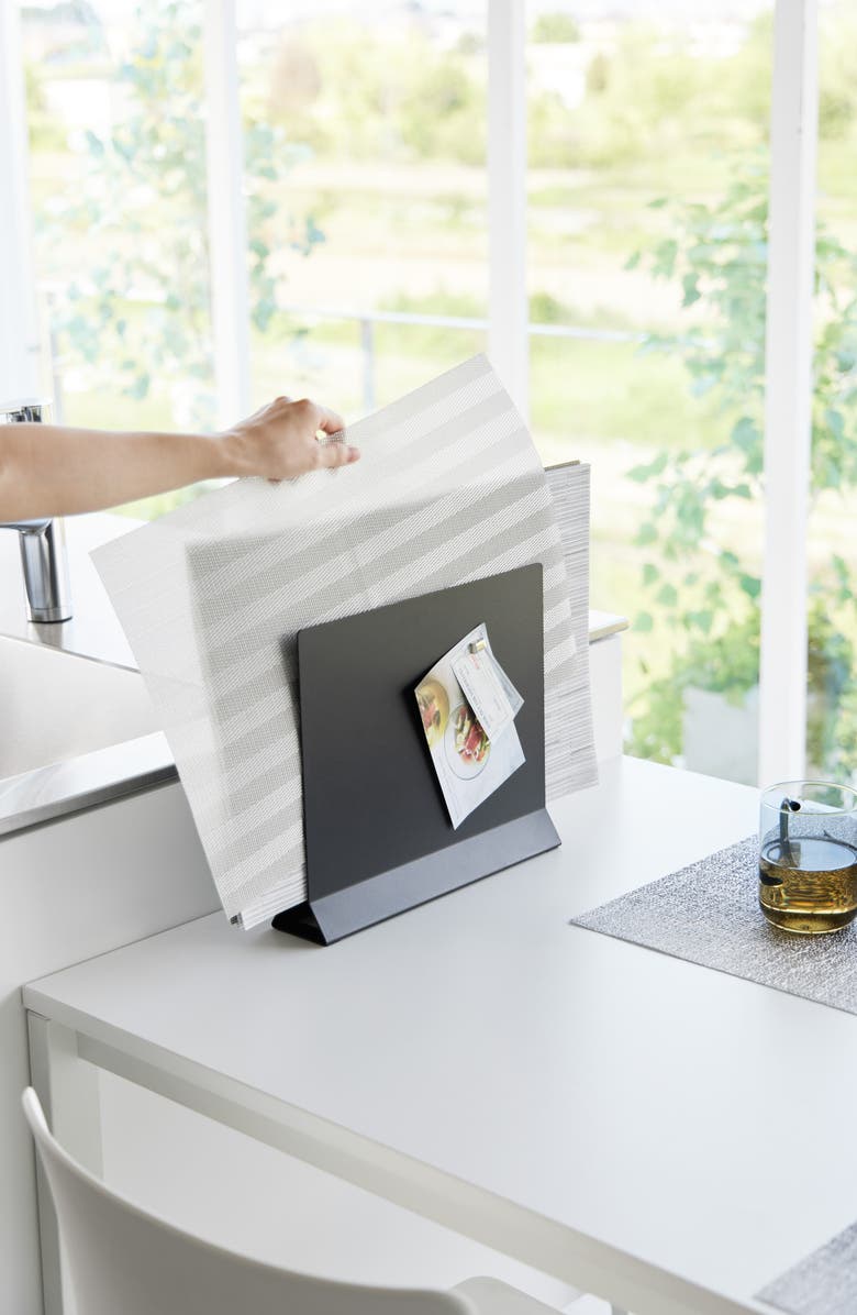 Yamazaki Placemat Stand, Alternate, color, Black