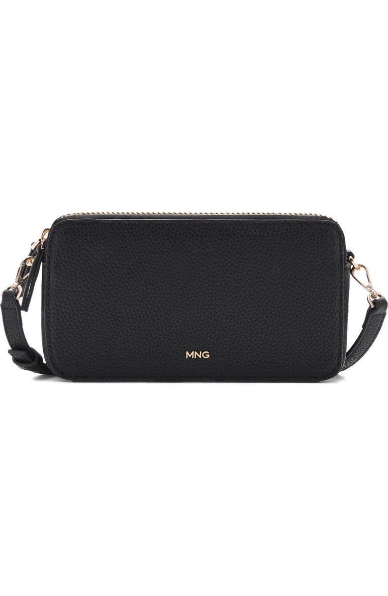 MANGO Faux Leather Shoulder Bag, Main, color,