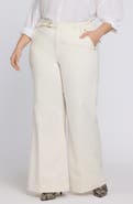 NYDJ Mia Belted High Waist Palazzo Flare Jeans