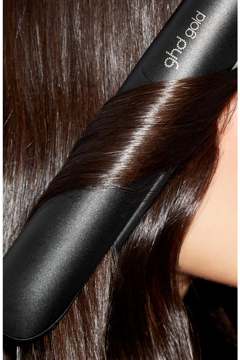 Gold Styler 1-Inch Flat Iron, Alternate, color, BLACK