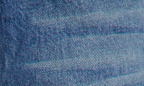 Mother Jeans The Rerun Zip Sneak With Belt Loops And Logo Embroidery On The Back In Blue Denim For Women