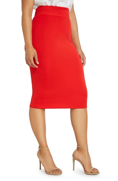 Neoprene Pencil Skirt