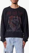 mnml Born From Ritual Long Sleeve Cotton Graphic T-Shirt