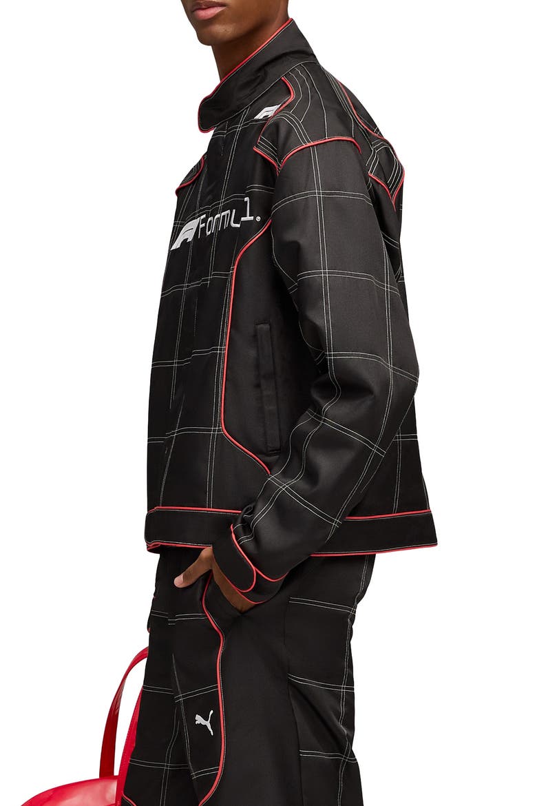 Formula 1® Lifestyle Racing Jacket, Alternate, color, PUMA BLACK
