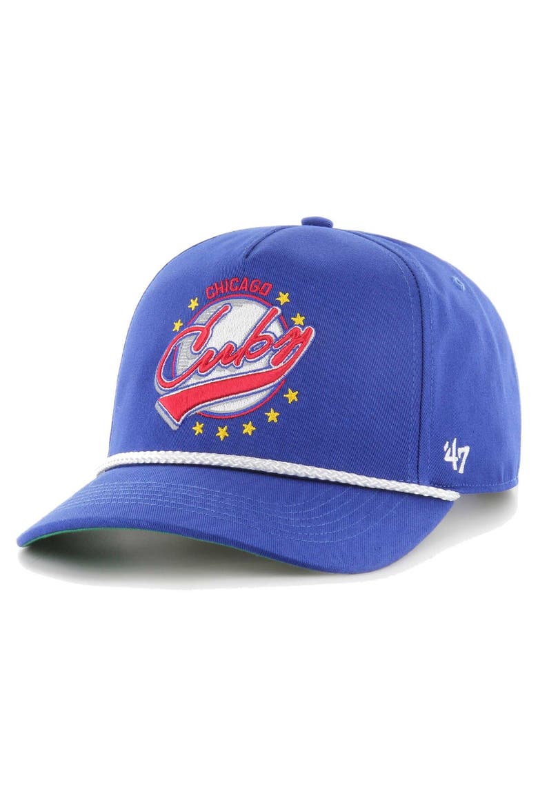 Men's '47 Royal Chicago Cubs Wax Pack Collection Premier Hitch Adjustable Hat, Main, color, Royal