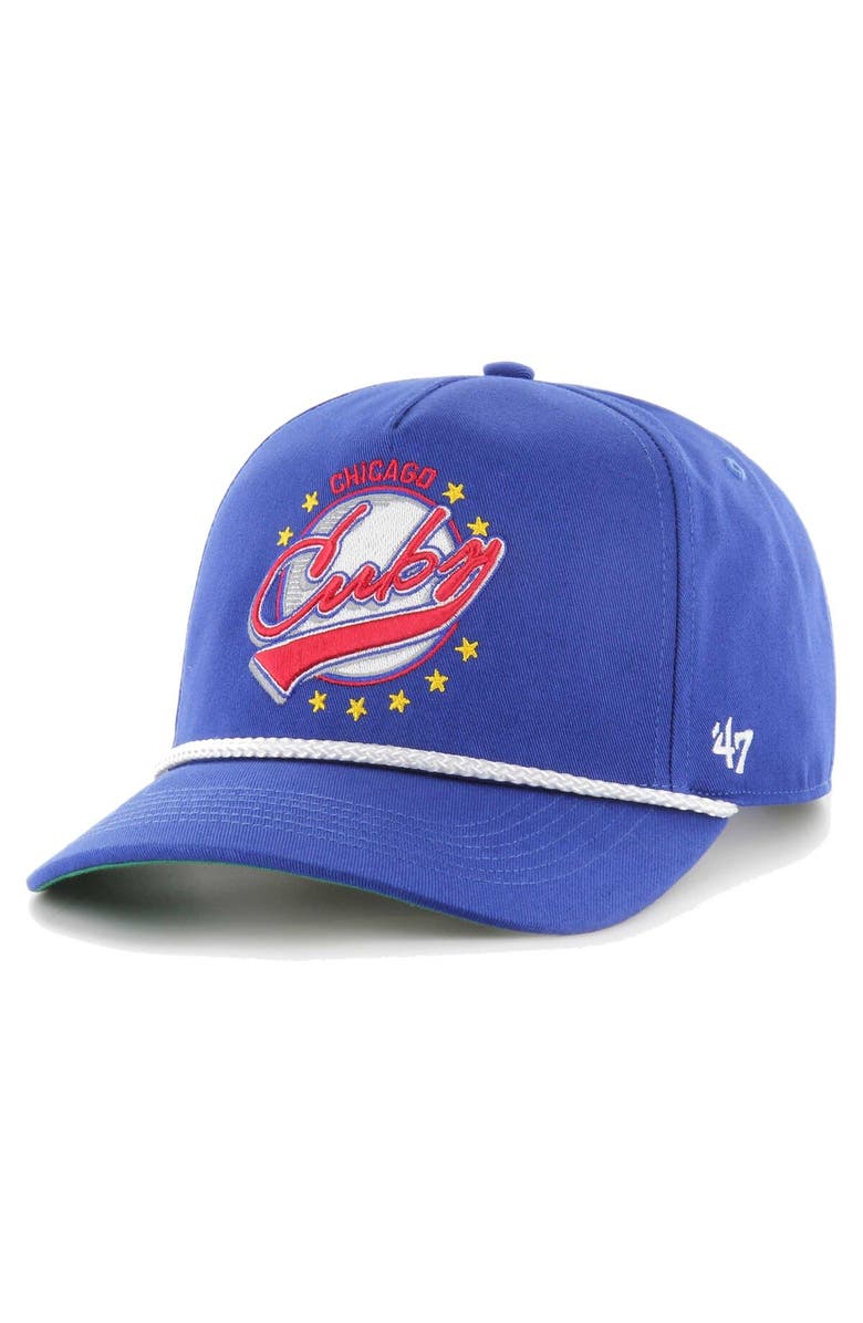 '47 Men's '47 Royal Chicago Cubs Wax Pack Collection Premier Hitch Adjustable Hat, Main, color, Royal