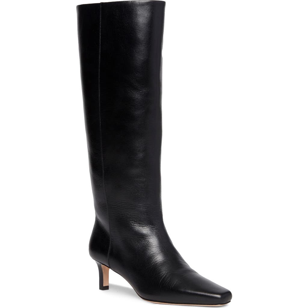 Shop Paige Ansley Kitten Heel Knee High Boot In Black