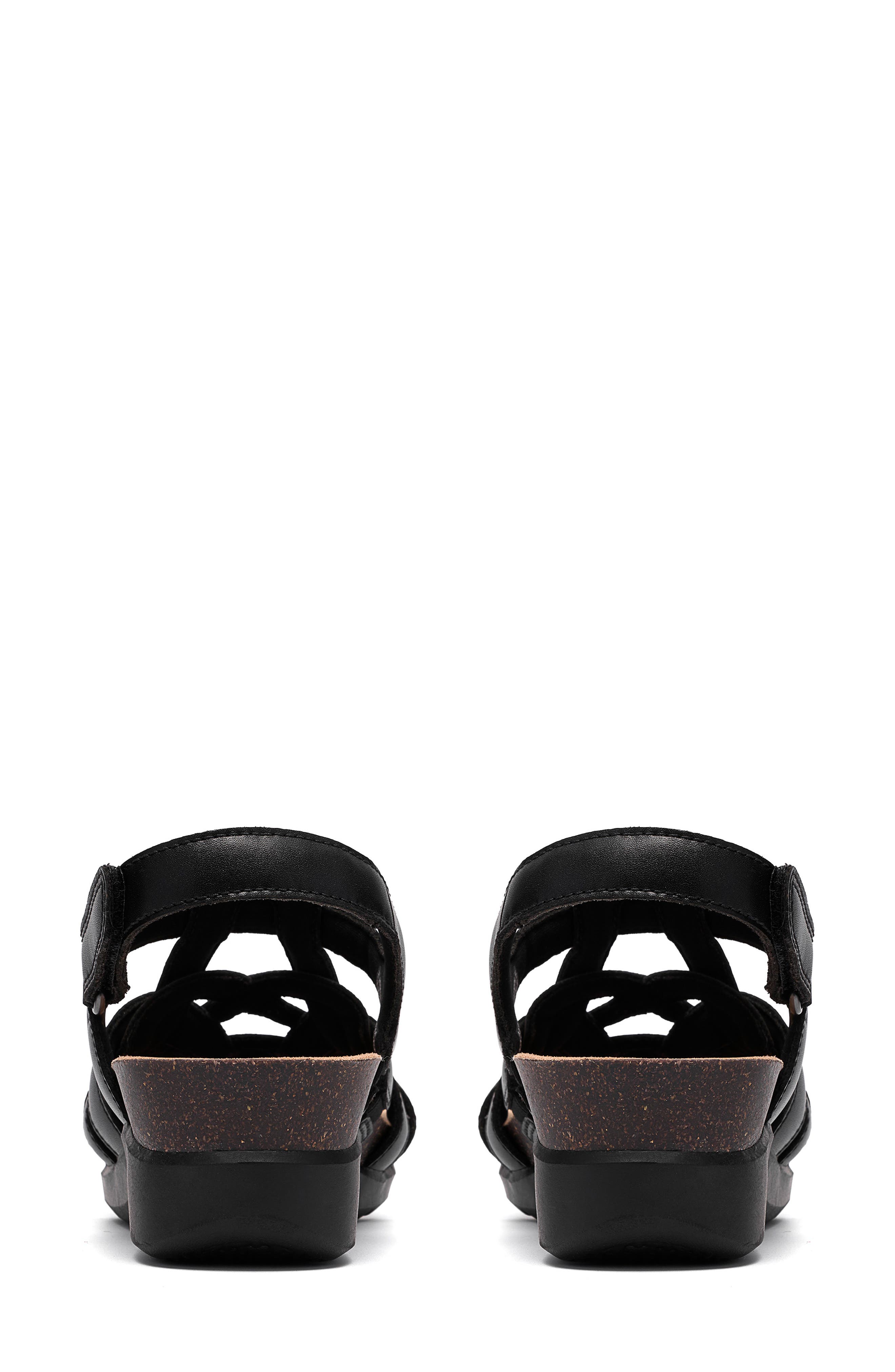 Clarks<sup>®</sup> Calenne Gracie Wedge Sandal, Alternate, color, Black Combi