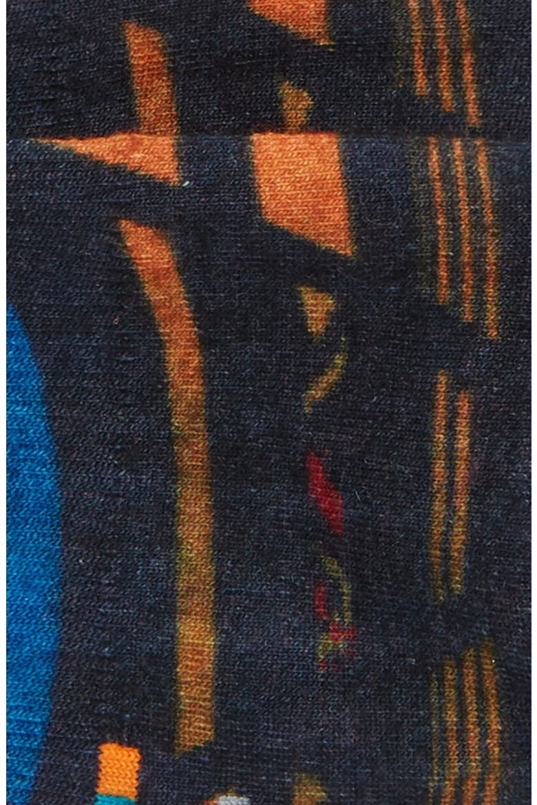 Curated Mirrored Mirage No Show Socks (Limited Edition), Alternate, color, DEEP NAVY