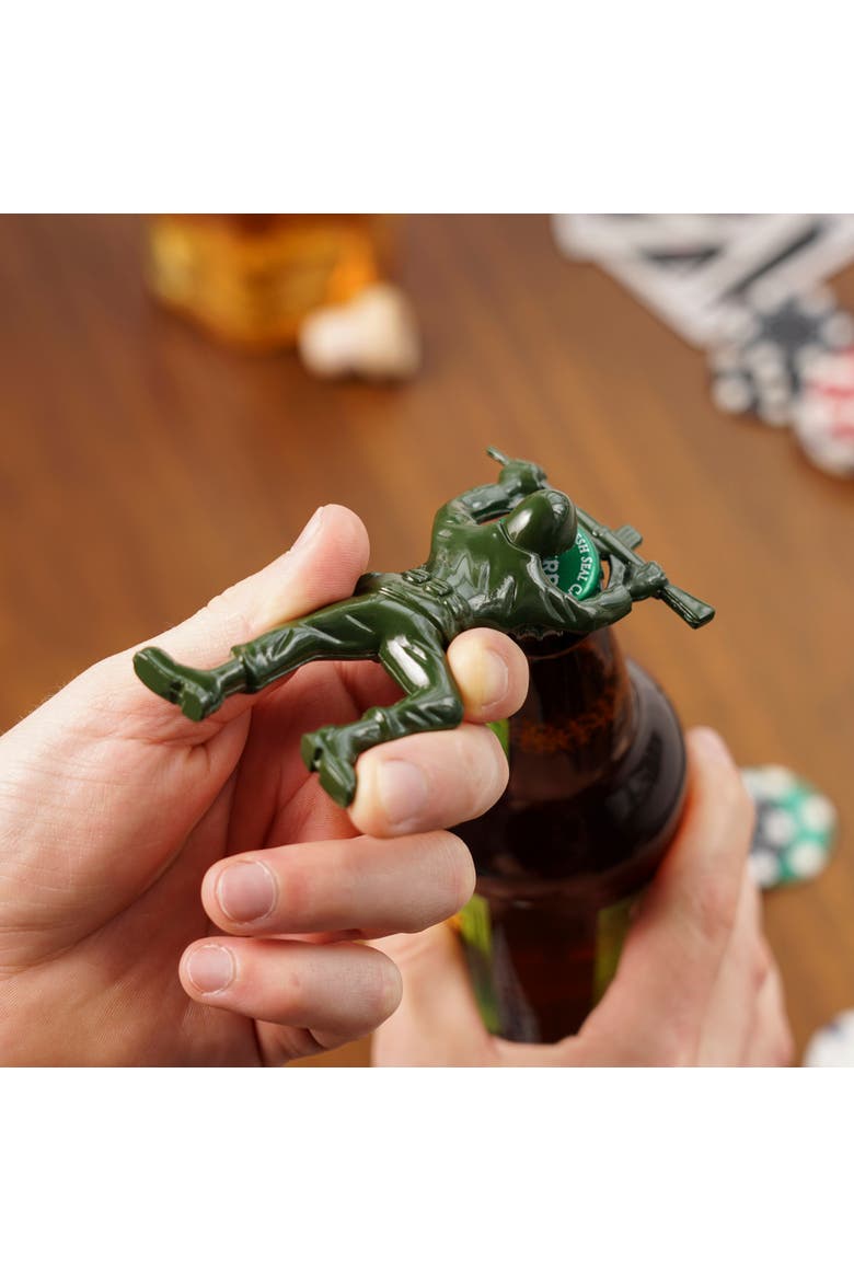 Army Man Bottle Opener, Alternate, color, Green