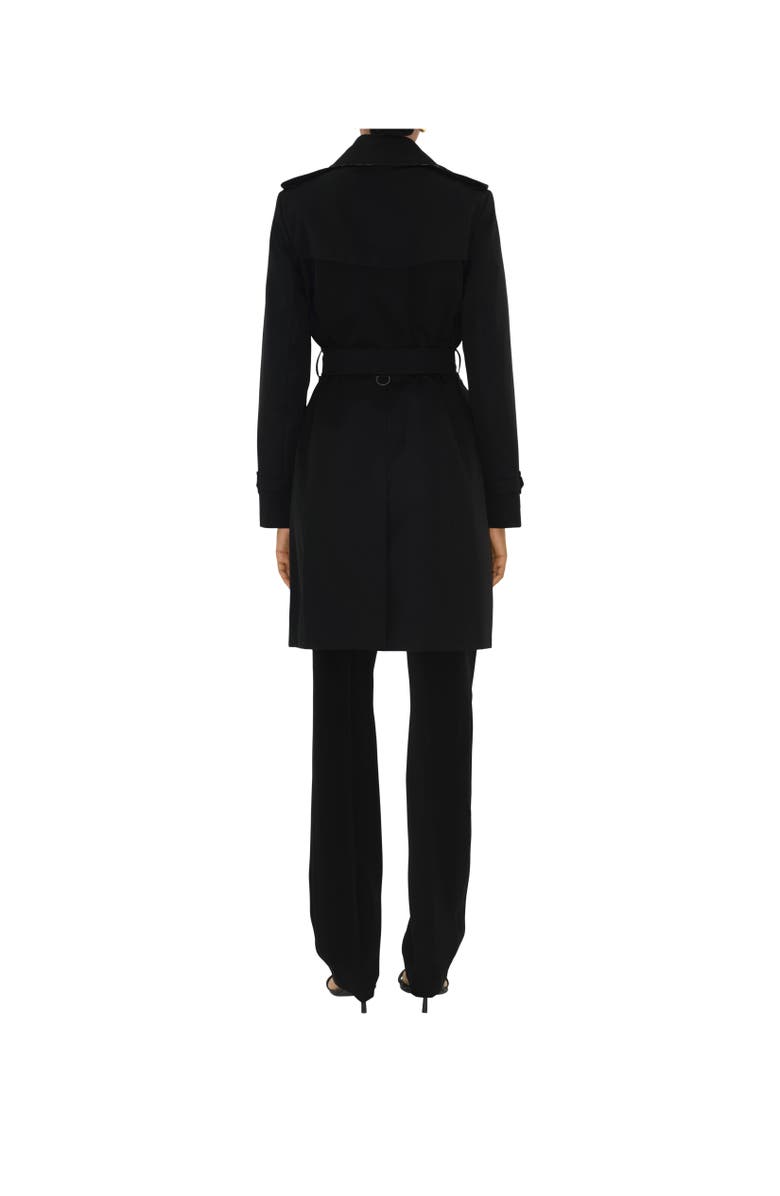 Burberry Mid-length Chelsea Heritage Trench Coat, Alternate, color, Black