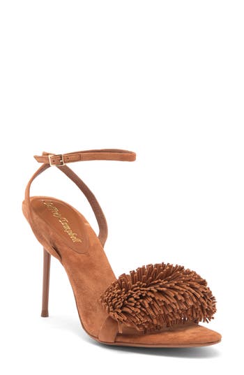 Jeffrey Campbell Popple Ankle Strap Sandal In Brown