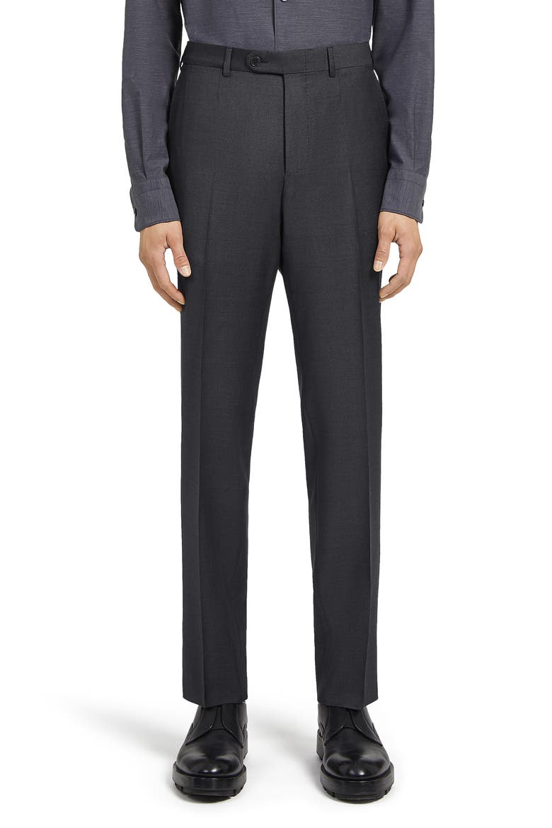Pin Dot Trofeo Milano Wool Suit, Alternate, color, DARK GREY