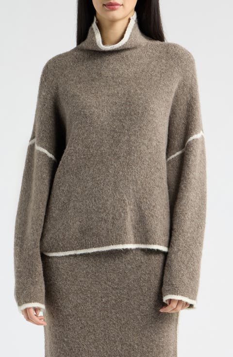 Brienne Relaxed Mock Neck Sweater