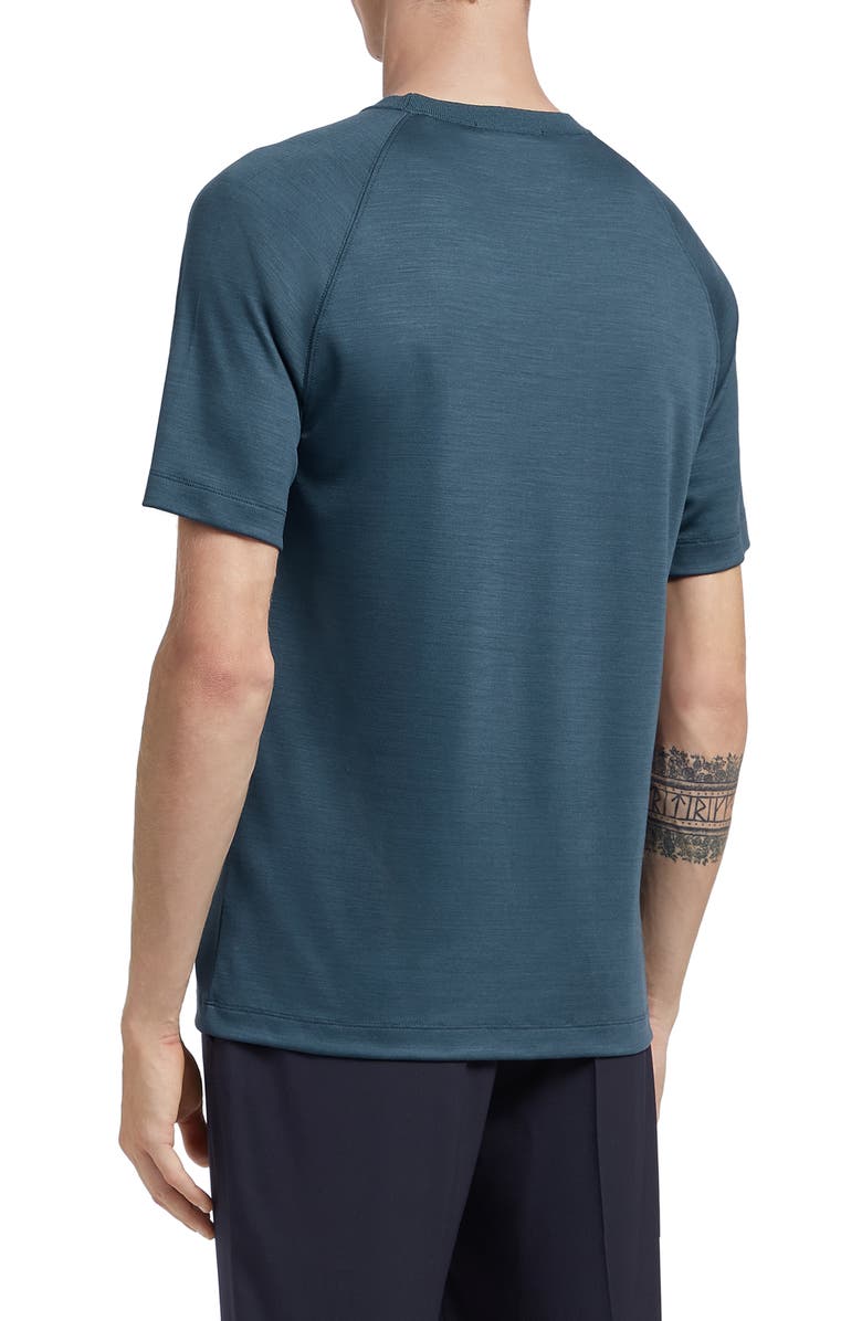 ZEGNA High Performance<sup>™</sup> Short Sleeve Wool T-Shirt, Alternate, color, 