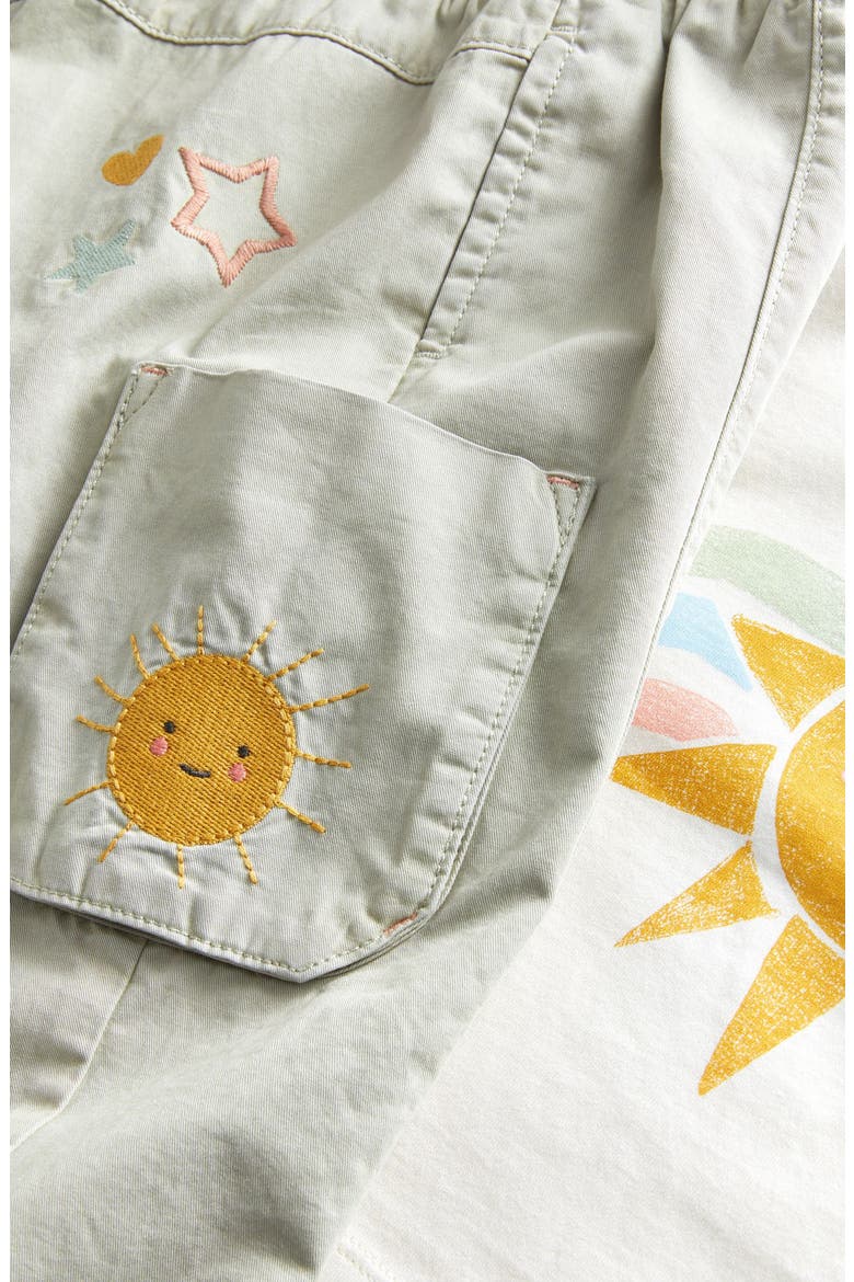 Kids' Sunshine Cotton Graphic T-Shirt & Joggers Set, Alternate, color, SAGE GREEN