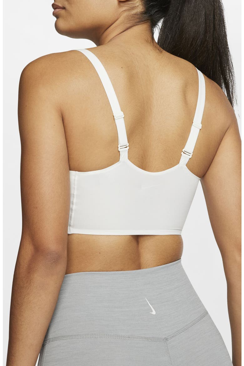 Indy Luxe Sports Bra, Alternate, color, SUMMIT WHITE/ PLATINUM TINT