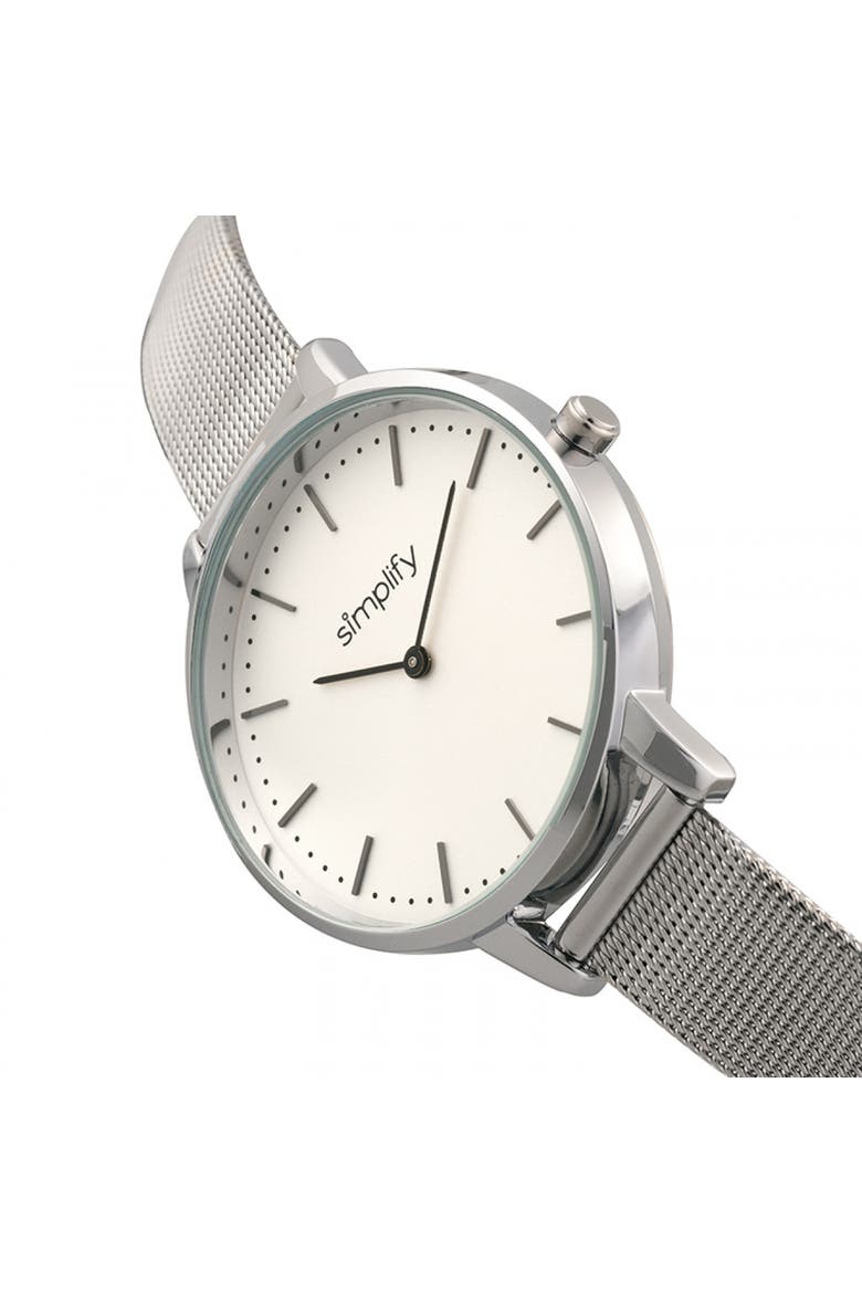 The 5800 Mesh Bracelet Watch, Alternate, color, Silver