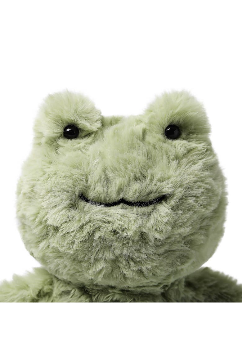 7 Inch Relaxing Frog Weighted Stuffed Animal, Alternate, color, Green