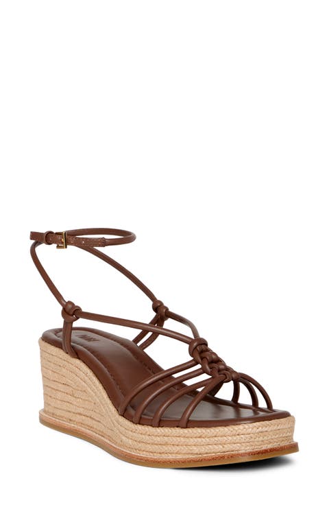 Julian Espadrille Ankle Strap Platform Wedge Sandal (Women)
