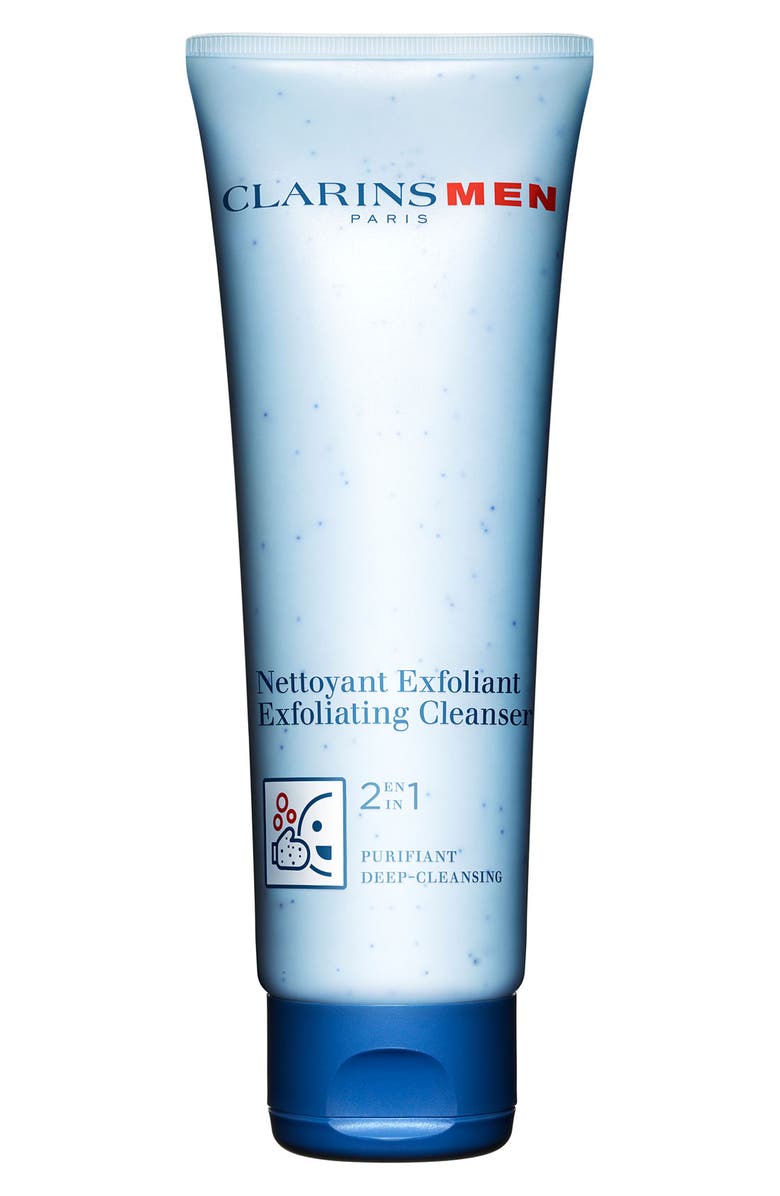 Clarins Men Exfoliator Cleanser with Salicylic Acid, Main, color,