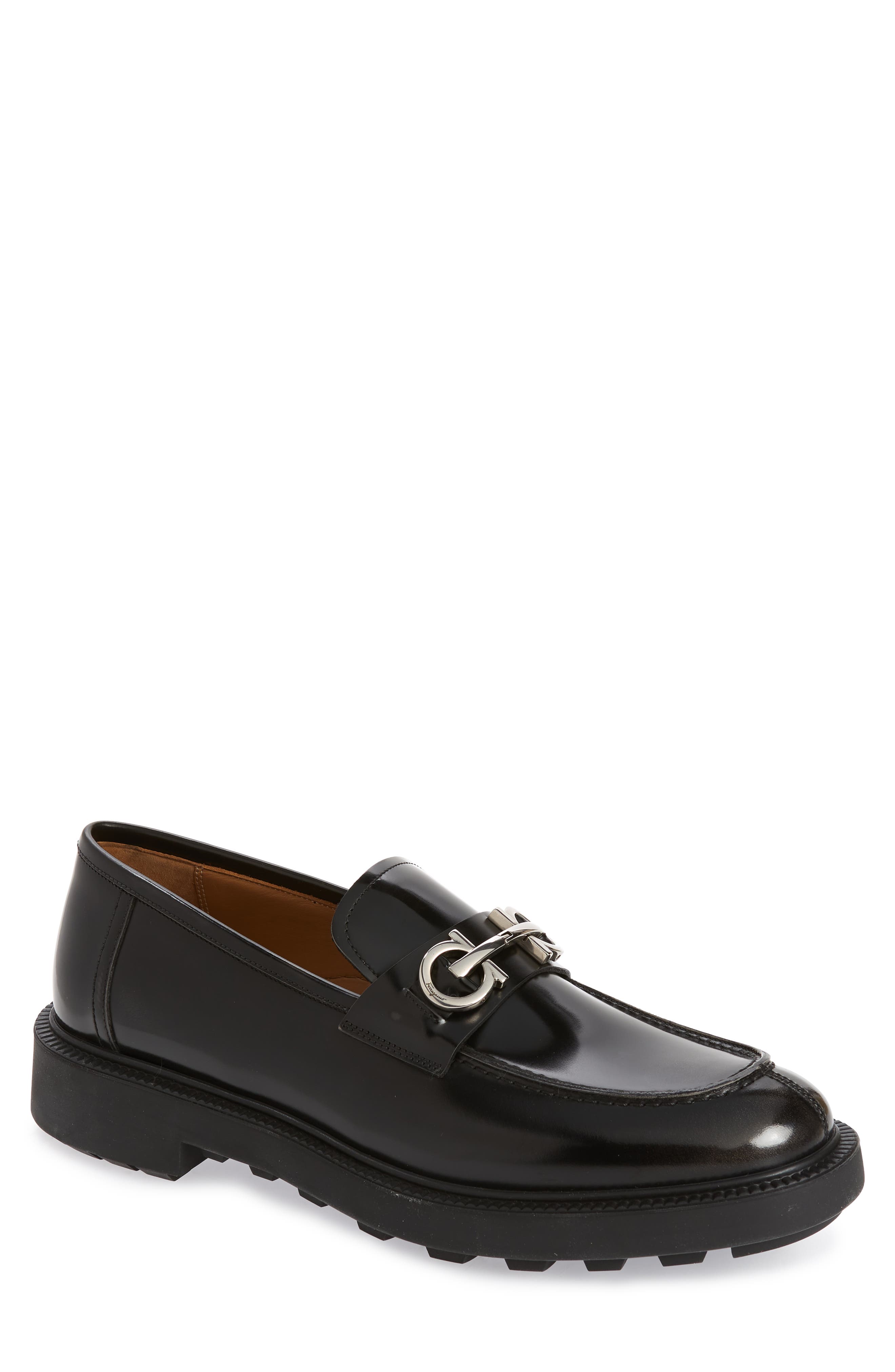 FERRAGAMO Galles Gancio Bit Loafer, Main, color, 