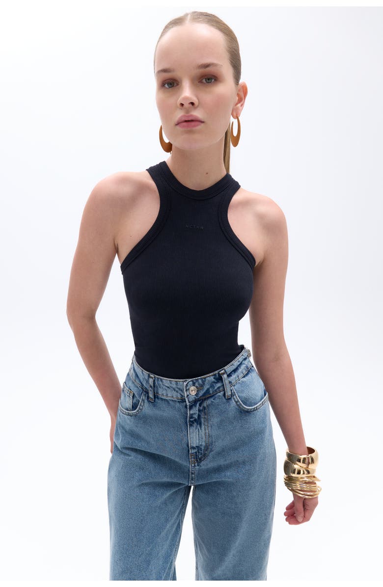 Nocturne Halter Neck Bodysuit, Main, color, 