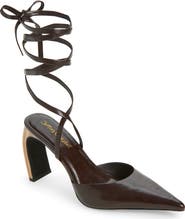 Jeffrey Campbell Accural Ankle Wrap Pointed Toe Pump