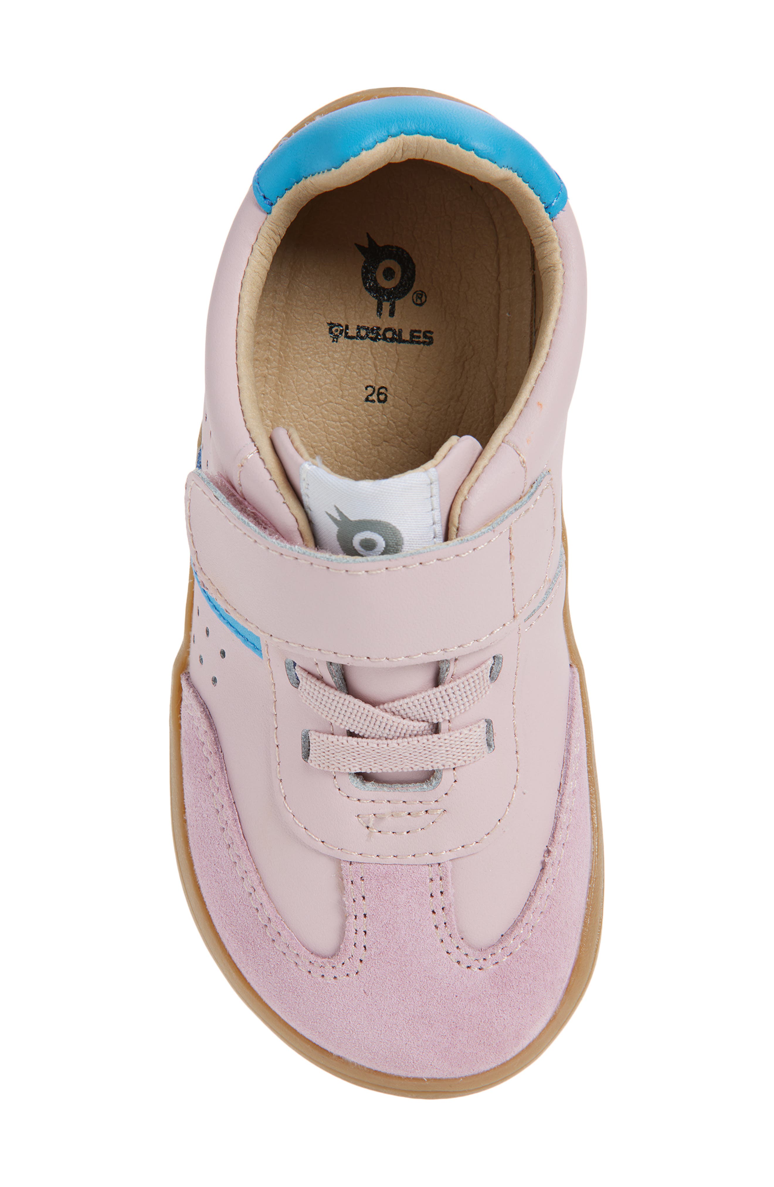 OLD SOLES Kids' 6500 Sytlin Barewalk Sneaker, Alternate, color, Chalk / Malibu / Suede Chalk