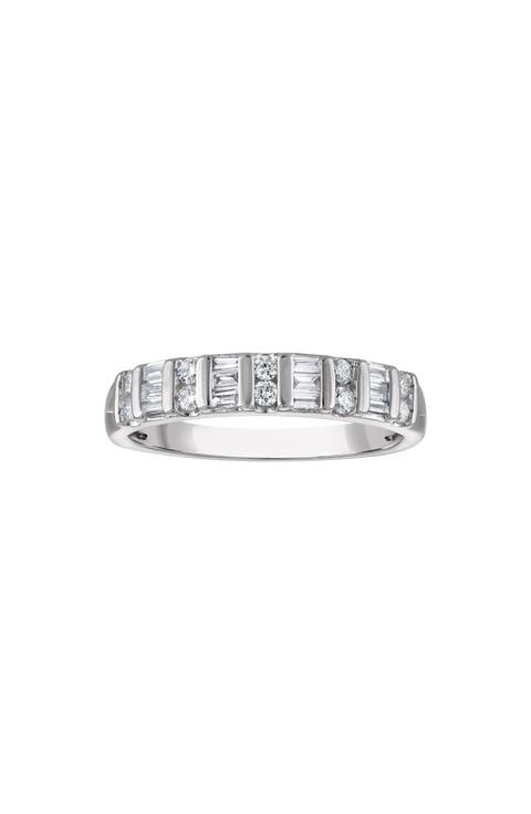 Sterling Silver Lab Grown Diamond Ring
