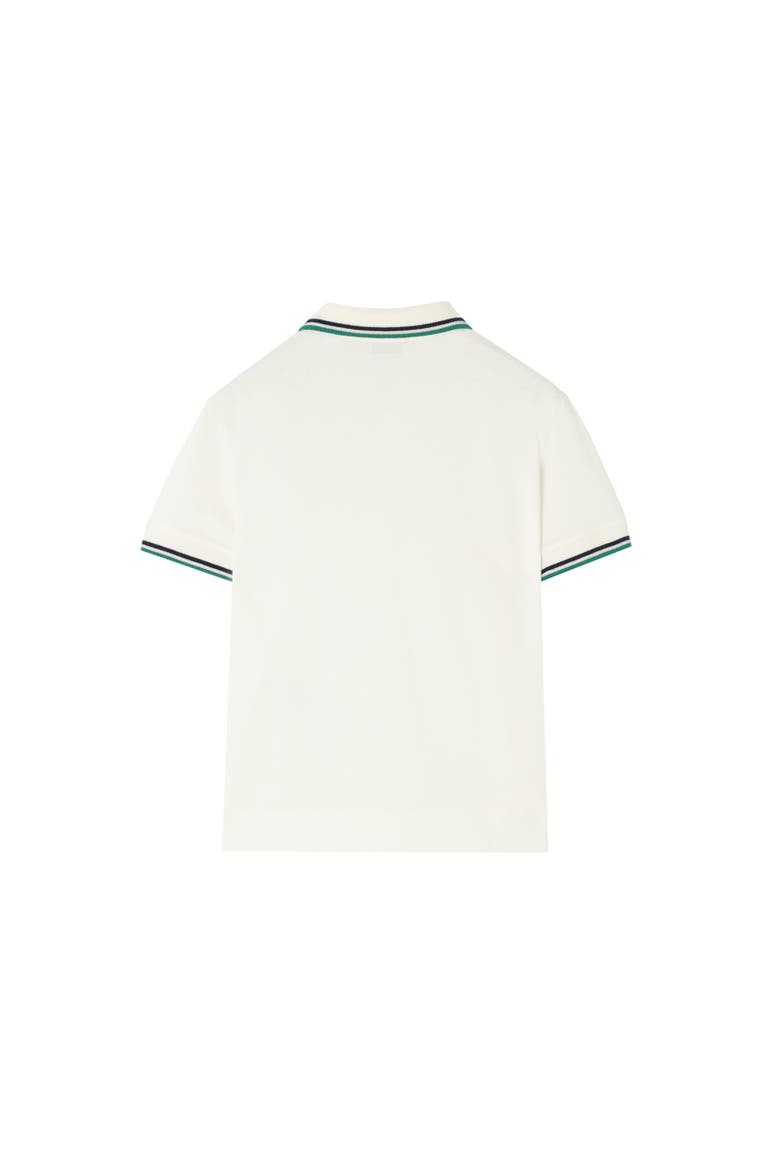 Tennis Bear Cotton Polo Shirt, Alternate, color, White