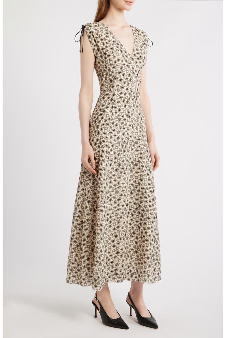 Emmet Floral Dress, Alternate, color, CREAM FLORA