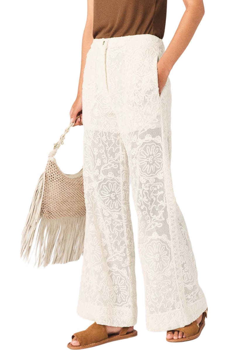 maje Hobo net bag, Alternate, color, Nude