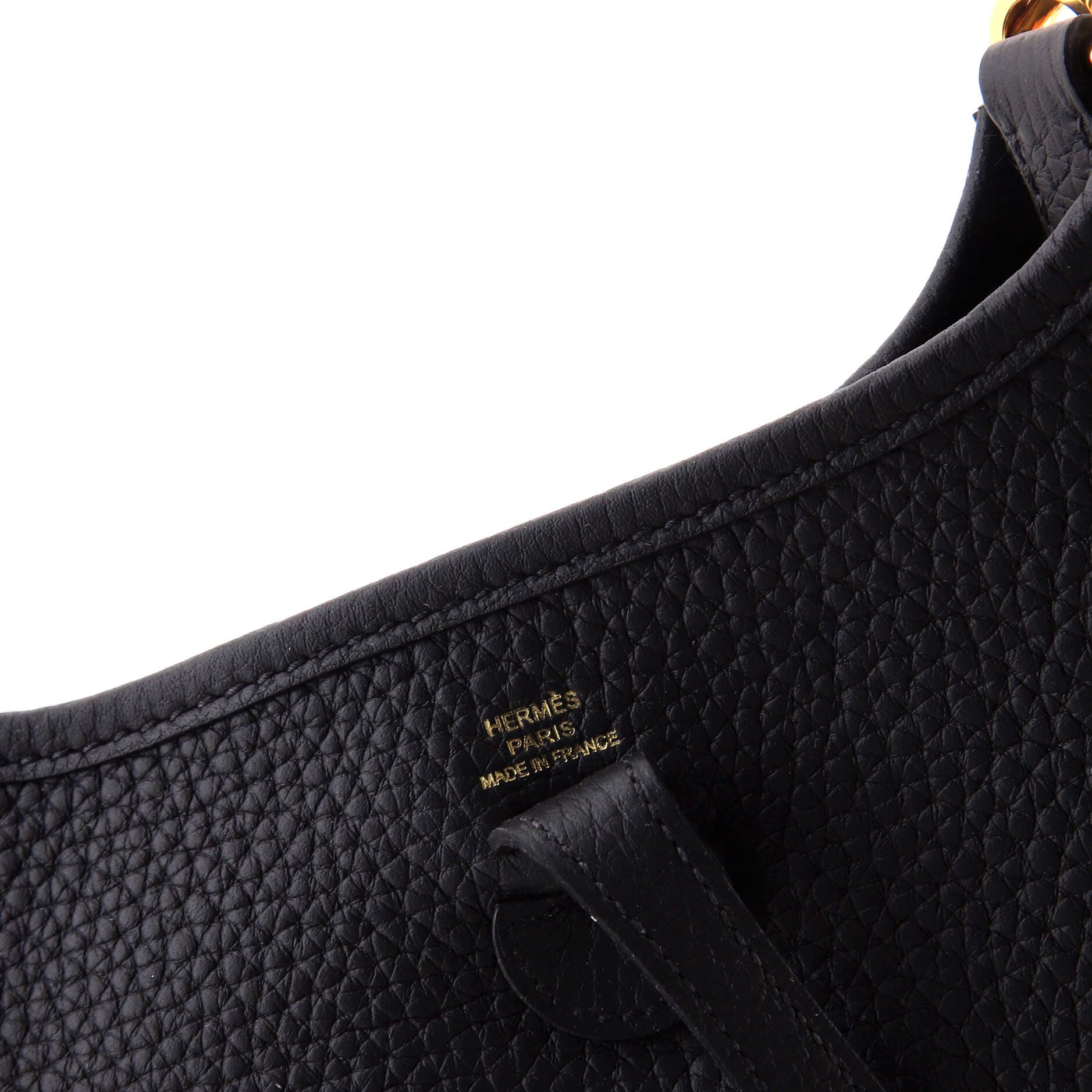 Pre-Owned Hermes Evelyne Bag Gen III Clemence TPM, Alternate, color, Noir