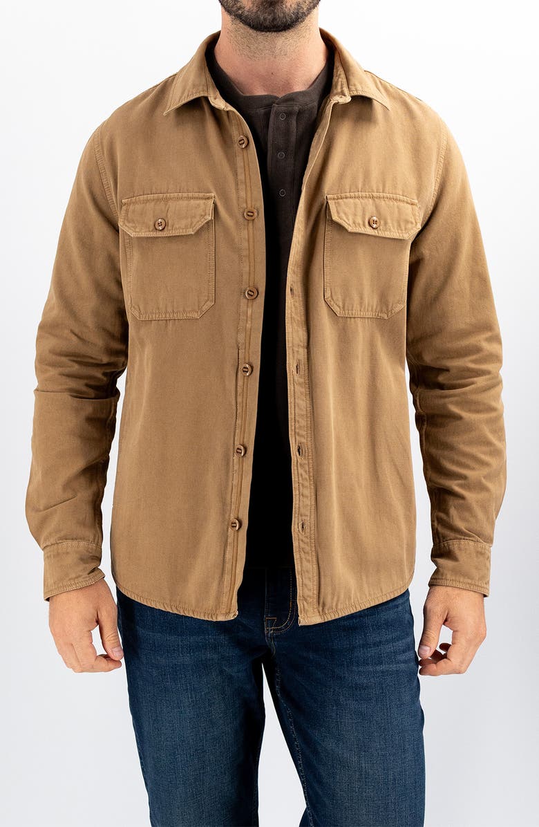 Devil-Dog Dungarees Cotton Canvas Shirt Jacket, Main, color, 