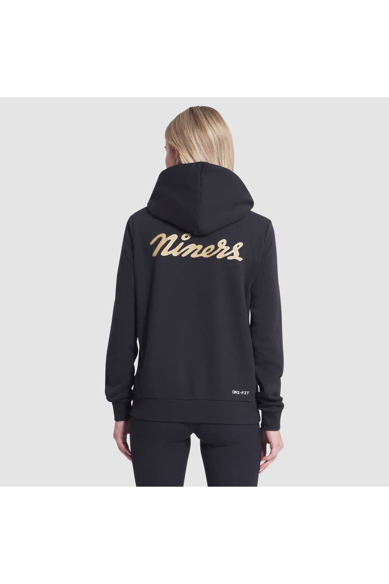 Women's Nike Black San Francisco 49ers 2025 Rivalries Collection Standard Issue Sideline Dri-FIT Hoodie, Alternate, color, Black