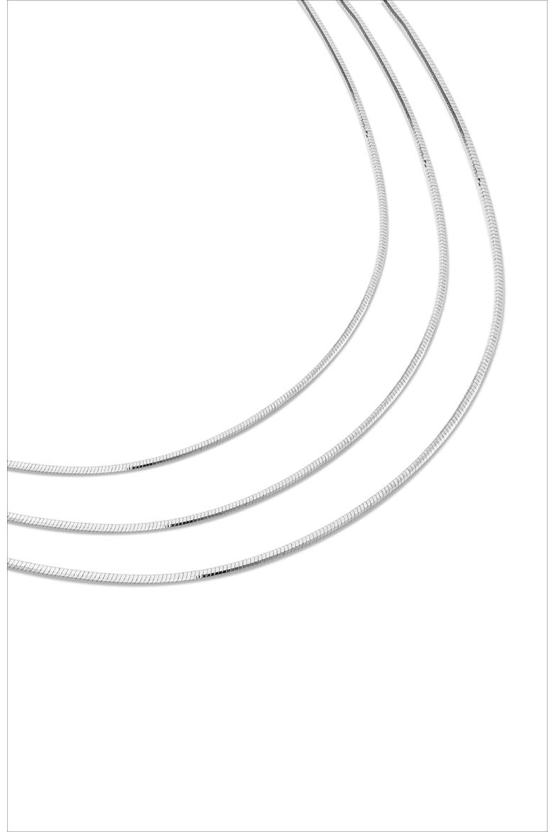 Whispers Chain Necklace, Alternate, color, Silver