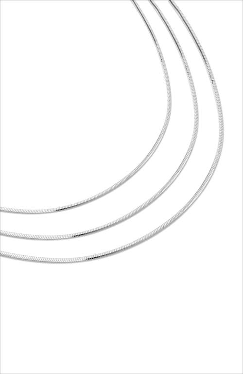 Rc Retro Chic Whispers Chain Necklace In Metallic