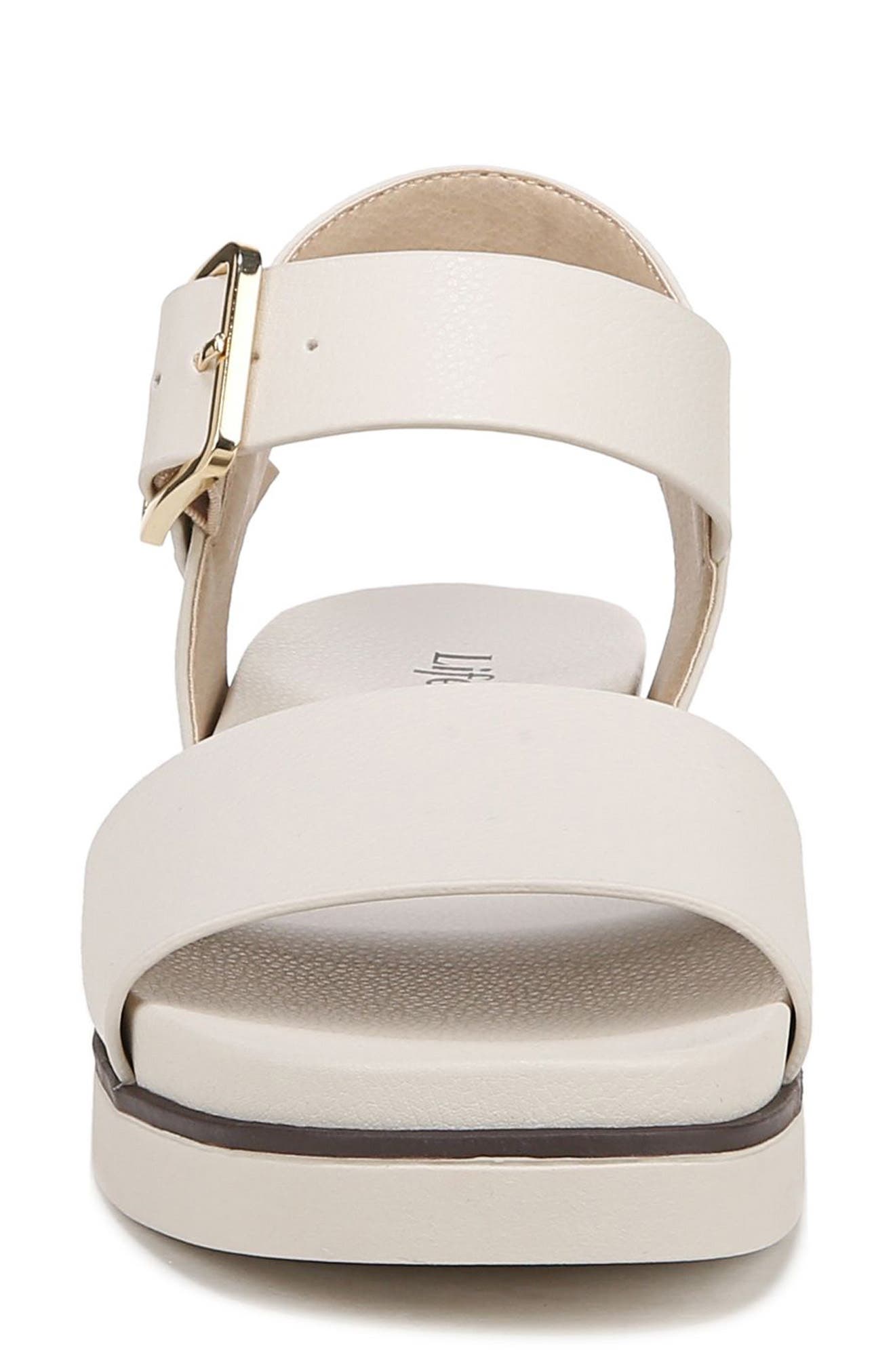 LifeStride Gillian Platform Sandal, Alternate, color, Bone